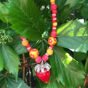 ~strawberry picnic necklace collection~